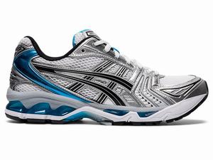 Baskets Asics GEL-KAYANO 14 Homme Blanche Bleu | IGF-801257