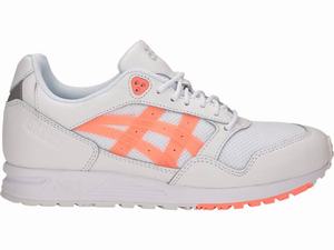 Baskets Asics GEL-SAGA Femme Blanche Orange Corail | FGH-567390