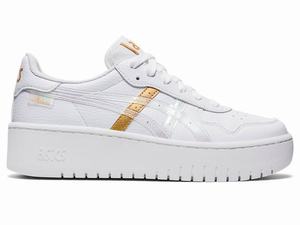 Baskets Asics JAPAN S PF Femme Blanche Doré | UWL-124398