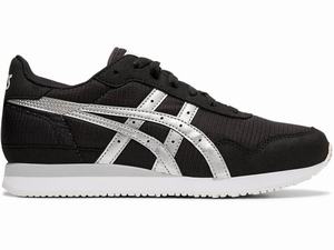 Baskets Asics TIGER RUNNER Femme Noir Argent | GUQ-524713