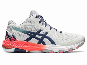 Chaussures De Handball Asics NETBURNER BALLISTIC FF MT 2 Homme Grise Orange Rouge | TXH-326459