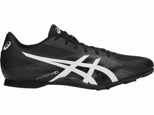 Chaussures Piste Asics Hyper MD 7 Homme Noir Blanche | SDC-186534