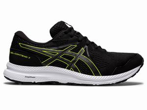 Chaussures Running Asics GEL-CONTEND 7 (4E) Homme Noir Vert | OFW-894273