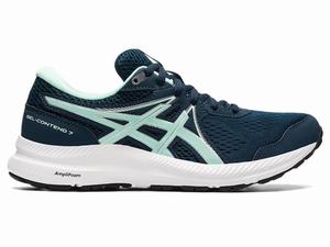 Chaussures Running Asics GEL-CONTEND 7 Femme Bleu | BIE-109627