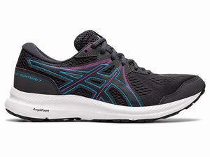 Chaussures Running Asics GEL-CONTEND 7 Femme Grise Noir | WEK-671309