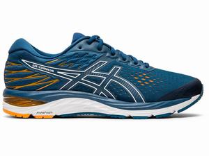 Chaussures Running Asics GEL-CUMULUS 21 Homme Blanche Bleu | REN-687032