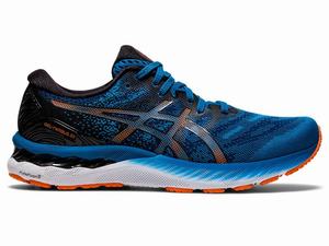 Chaussures Running Asics GEL-NIMBUS 23 Homme Noir Bleu | QXM-072648