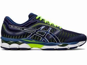 Chaussures Running Asics GEL-ZIRUSS 3 Homme Bleu Marine Jaune | MLV-706241