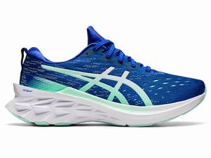 Chaussures Running Asics NOVABLAST 2 Femme Blanche Bleu | CEI-801957