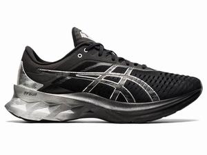 Chaussures Running Asics NOVABLAST Platinum Femme Noir Argent | LEV-158029