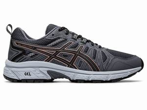 Chaussures Trail Asics GEL-VENTURE 7 (D) Femme Grise Foncé Rose Grise Doré | KPW-182947