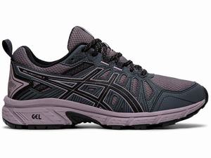 Chaussures Trail Asics GEL-VENTURE 7 Femme Grise Violette | QOA-601982