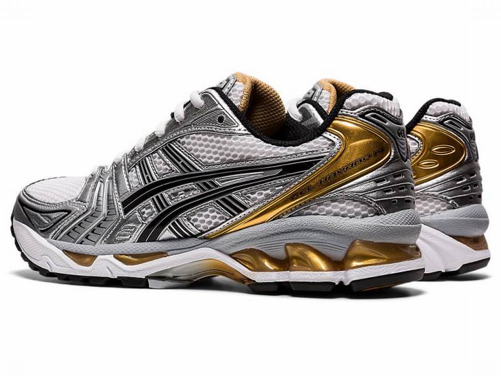 Baskets Asics GEL-KAYANO 14 Homme Blanche Doré | HCK-759816