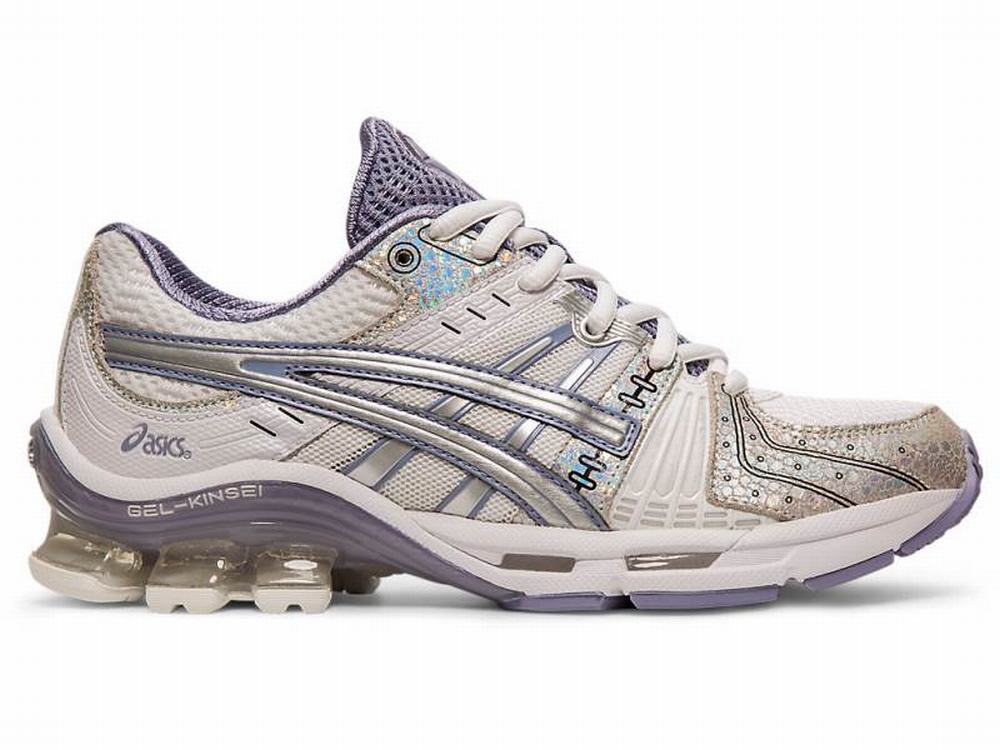 Baskets Asics GEL-KINSEI OG Femme Blanche Grise | YQW-472396