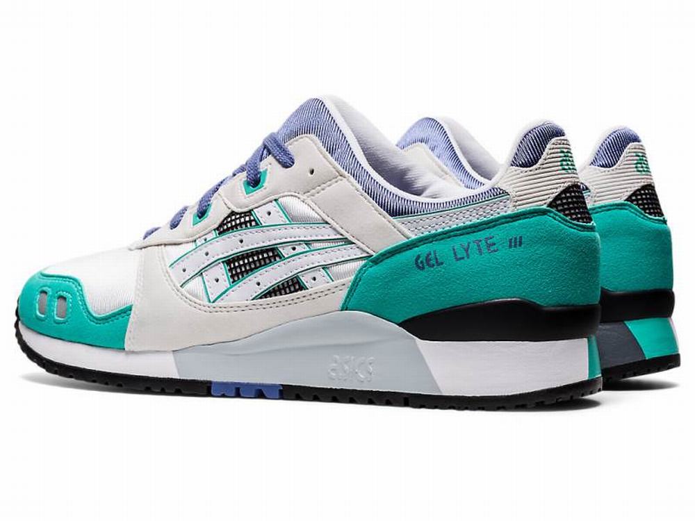 Baskets Asics GEL-LYTE III Homme Blanche Bleu | OPR-583920