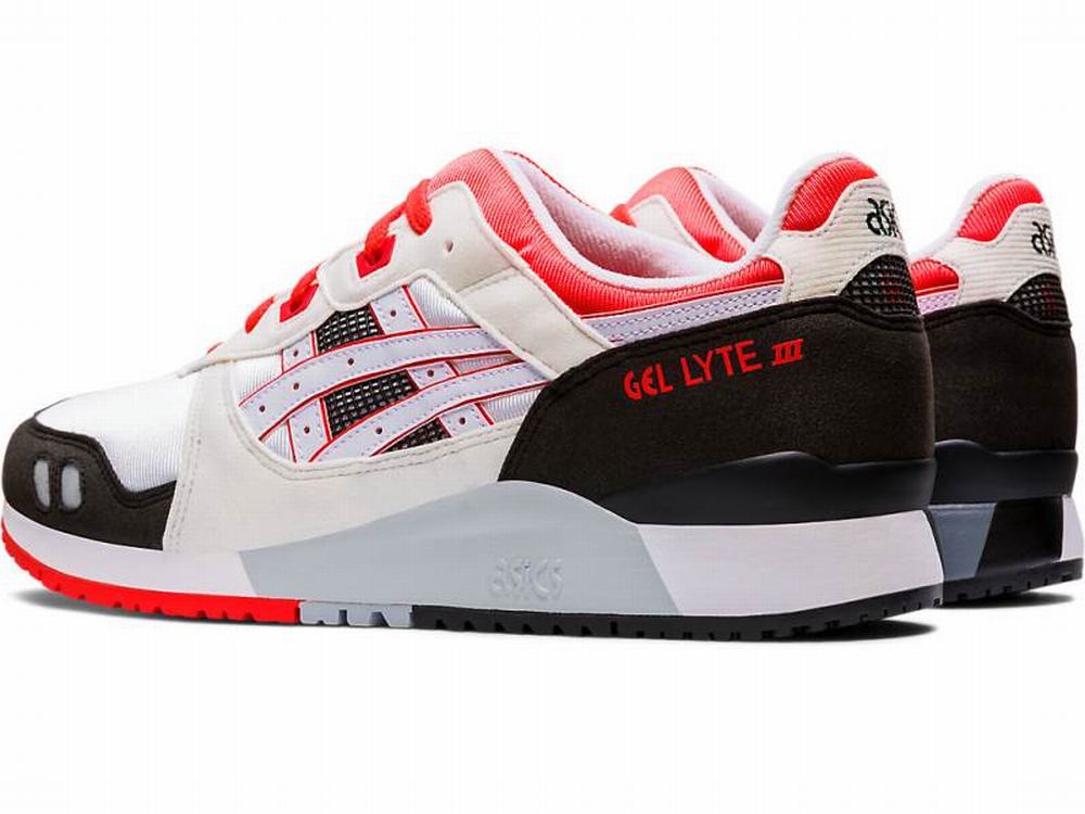 Baskets Asics GEL-LYTE III Homme Blanche Corail | ZNK-814607