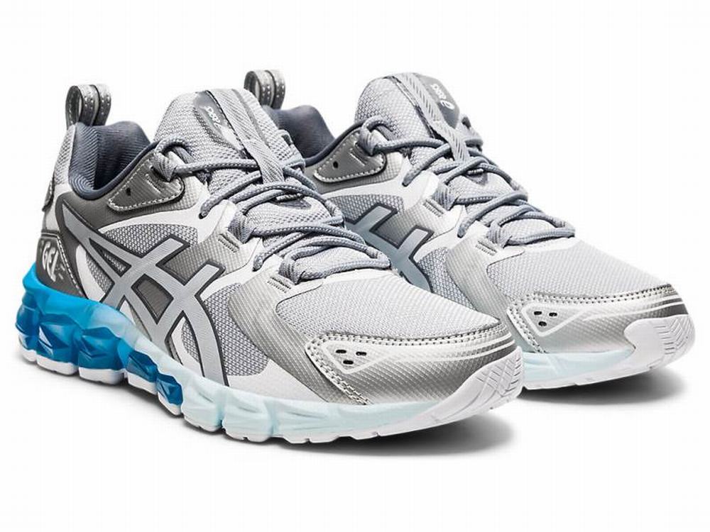 Baskets Asics GEL-QUANTUM 180 Femme Grise Bleu | HBN-907413