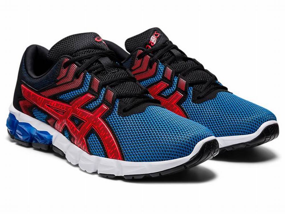 Baskets Asics GEL-QUANTUM 90 2 Homme Bleu Rouge | LXQ-659148