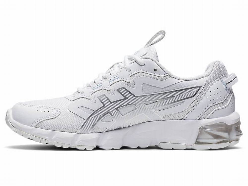 Baskets Asics GEL-QUANTUM 90 3 Femme Blanche Argent | TQV-156047