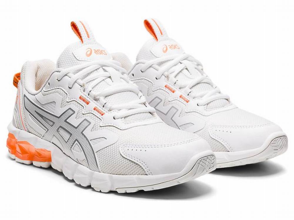 Baskets Asics GEL-QUANTUM 90 3 Femme Blanche Orange | TYI-739425