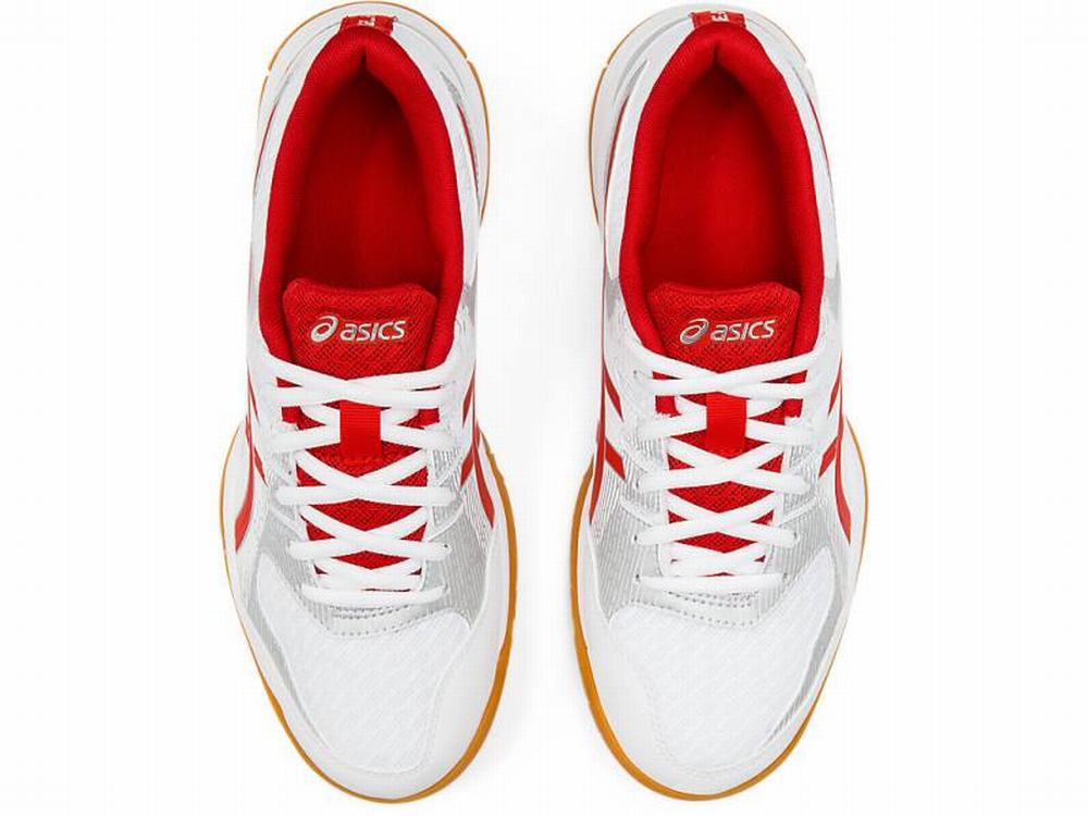 Baskets Asics GEL-ROCKET 9 Femme Blanche Rouge | UTW-127360