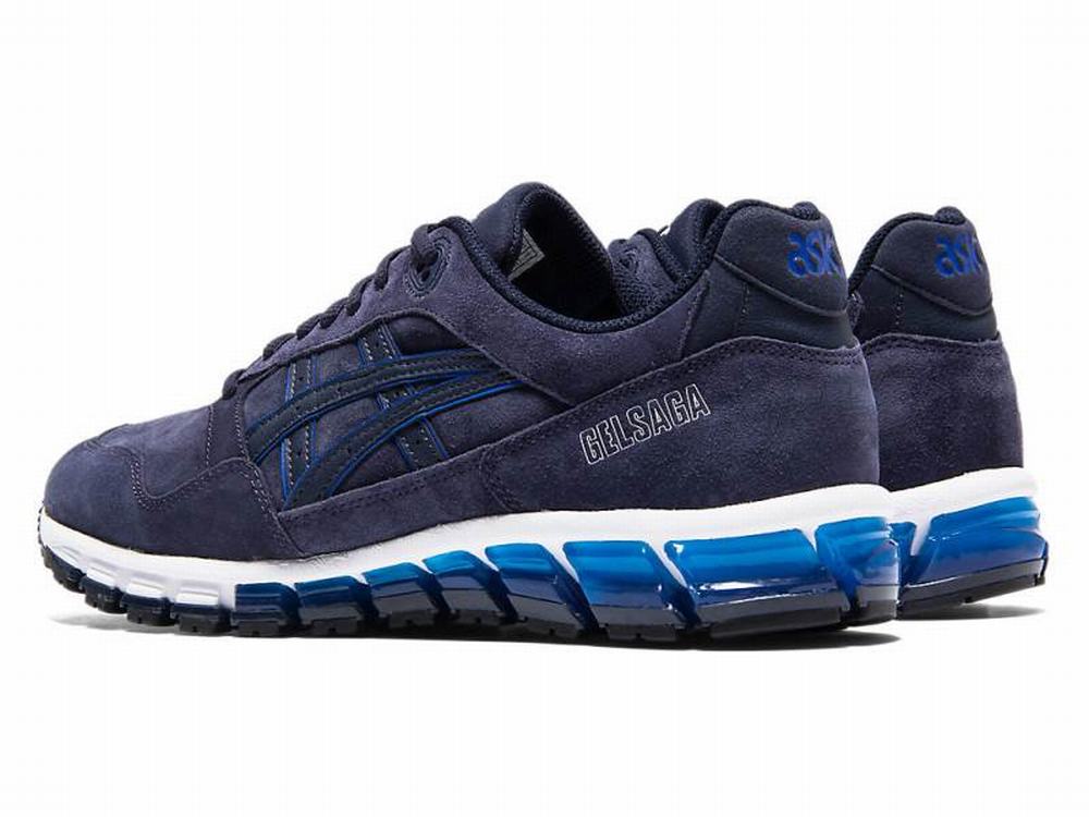 Baskets Asics GEL-SAGA 180 Homme Noir Bleu Foncé | XDT-593172