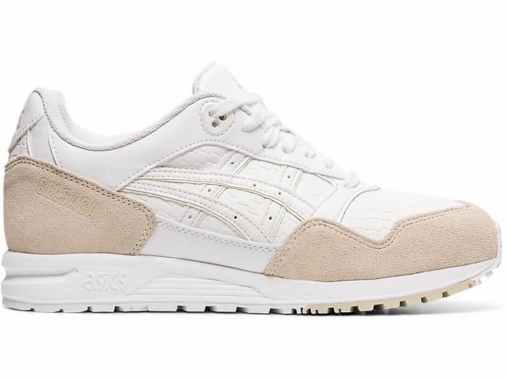 Baskets Asics GEL-SAGA Femme Blanche | PQJ-739452