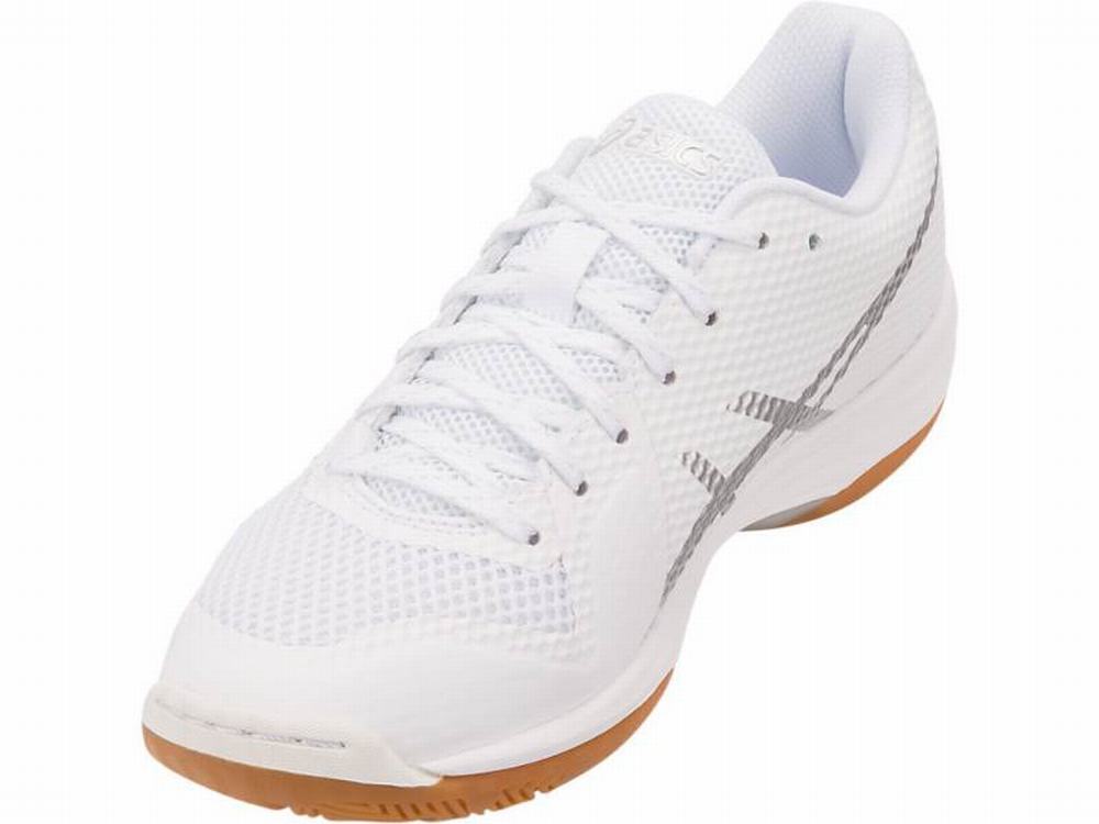 Baskets Asics GEL-TACTIC 2 Femme Blanche Argent | HSB-328450