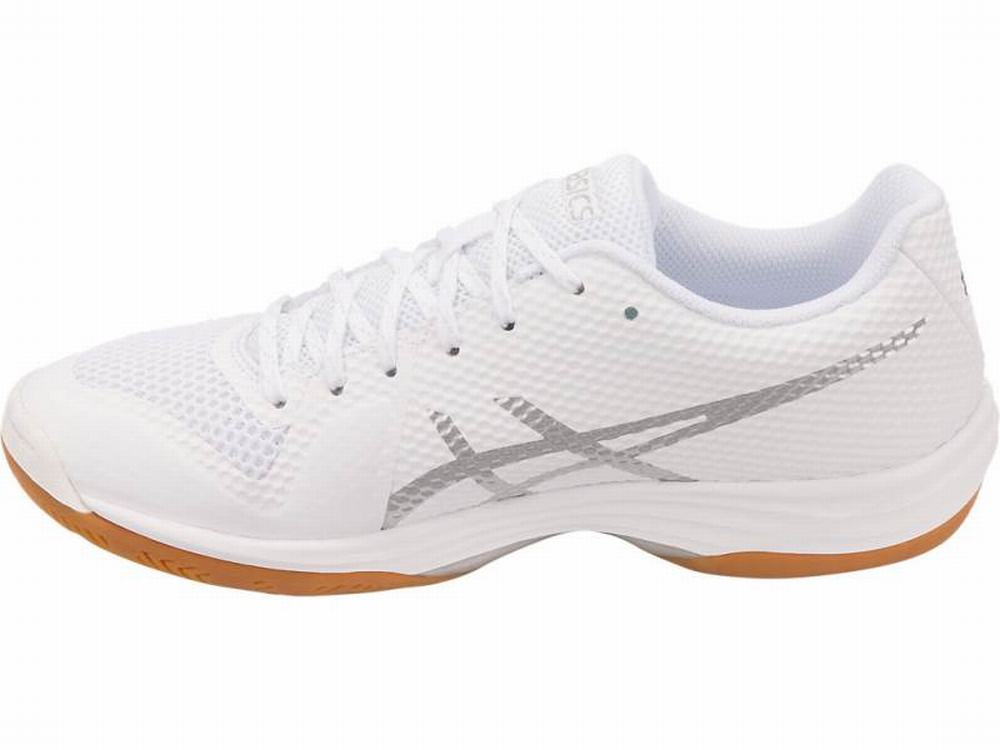 Baskets Asics GEL-TACTIC 2 Femme Blanche Argent | HSB-328450