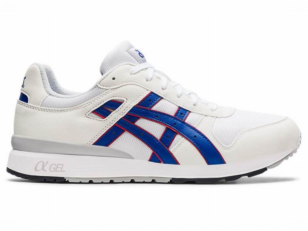 Baskets Asics GT-II Homme Blanche Bleu | MCS-684951