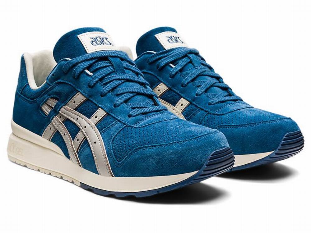 Baskets Asics GT-II Homme Bleu Grise | UZL-049681