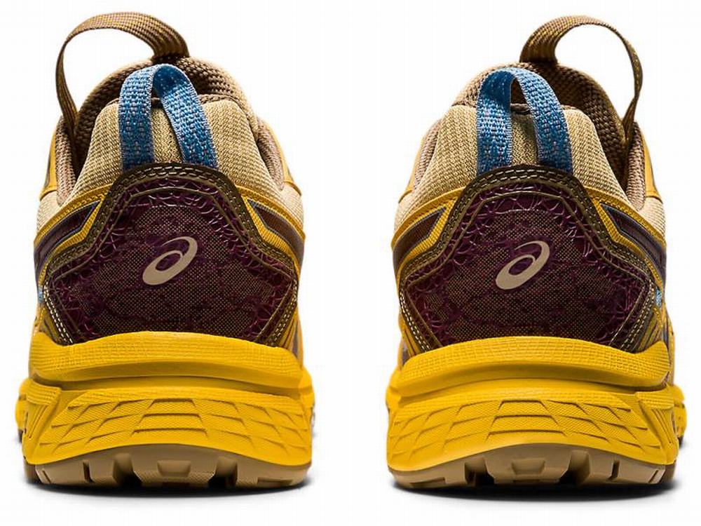 Baskets Asics HN1-S GEL-VENTURE Homme Jaune Marron | HUD-157924