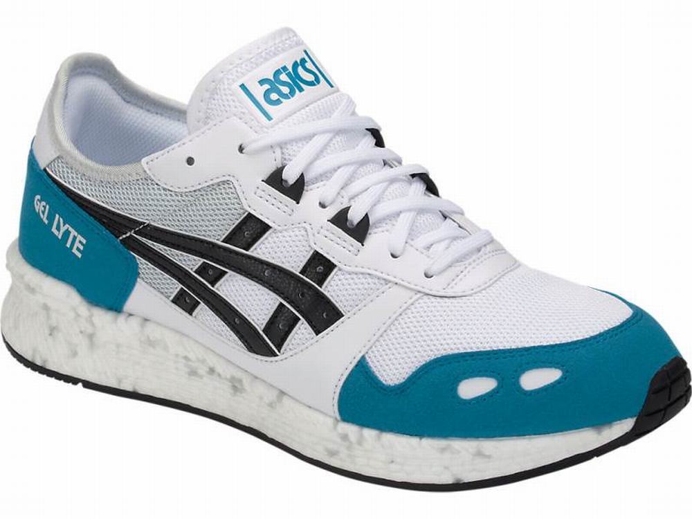 Baskets Asics HYPER GEL-LYTE Homme Blanche Noir Bleu | HCV-695018