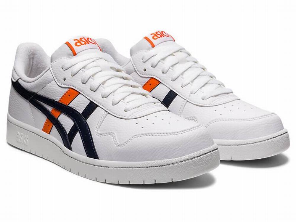 Baskets Asics JAPAN S Homme Blanche Doré Orange | LID-059243