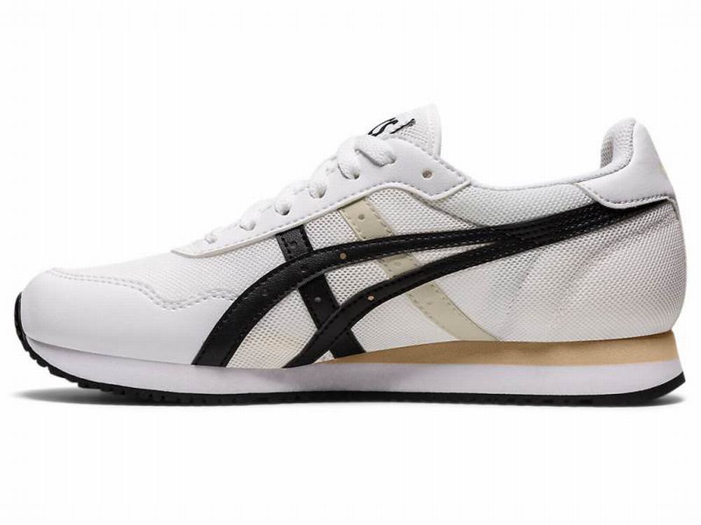 Baskets Asics TIGER RUNNER Femme Noir Blanche | NFU-186537