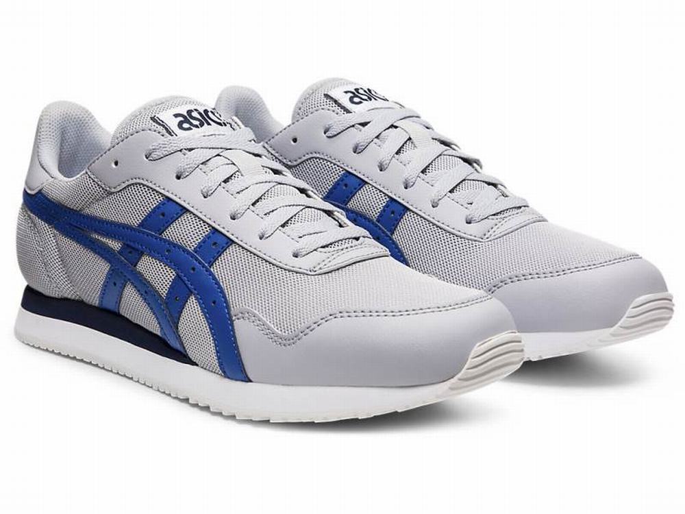 Baskets Asics TIGER RUNNER Homme Grise Bleu | JWI-253974