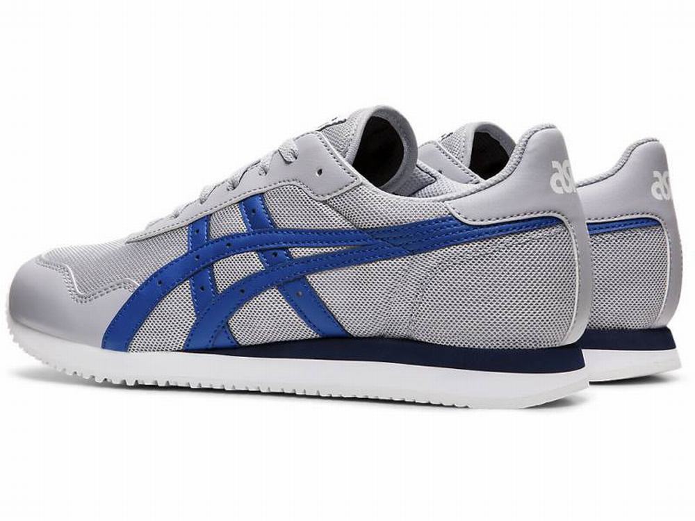 Baskets Asics TIGER RUNNER Homme Grise Bleu | JWI-253974