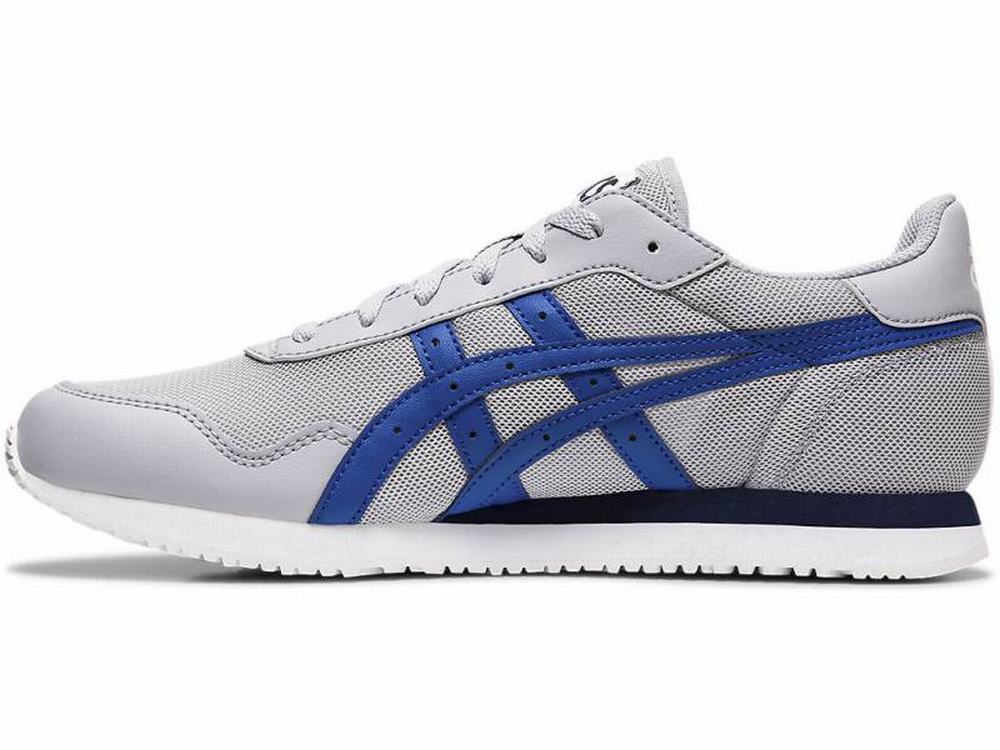 Baskets Asics TIGER RUNNER Homme Grise Bleu | JWI-253974