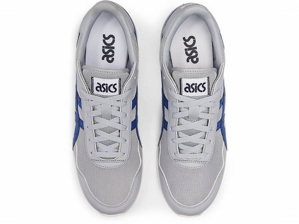 Baskets Asics TIGER RUNNER Homme Grise Bleu | JWI-253974