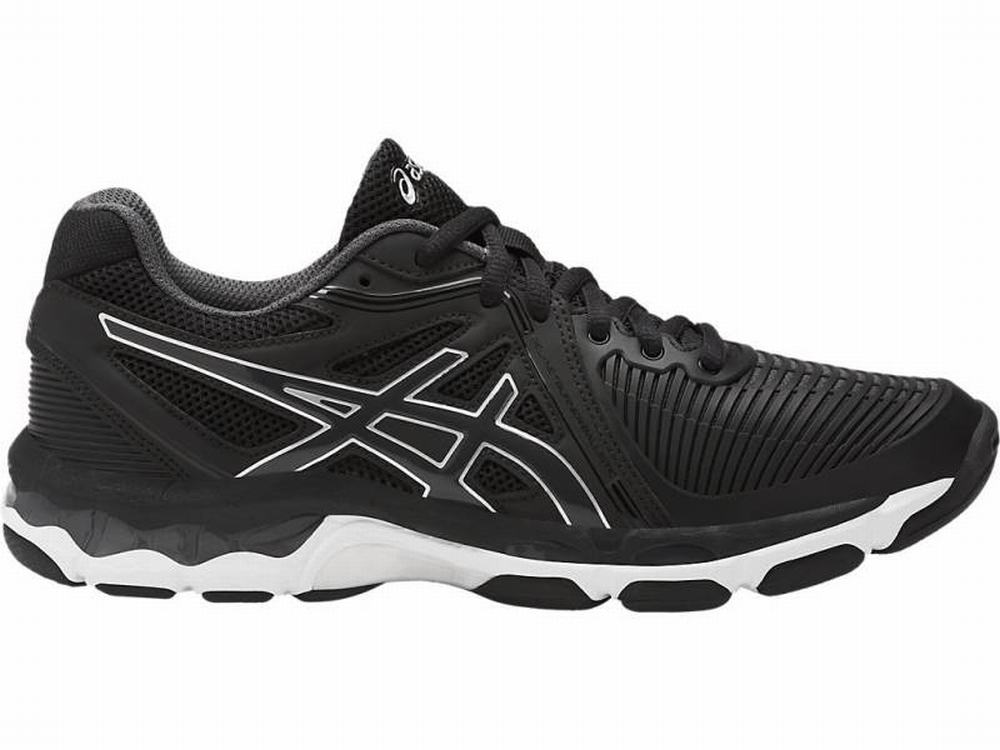 Chaussures De Handball Asics GEL-Netburner Ballistic Femme Noir Blanche Grise Foncé | FGX-183650