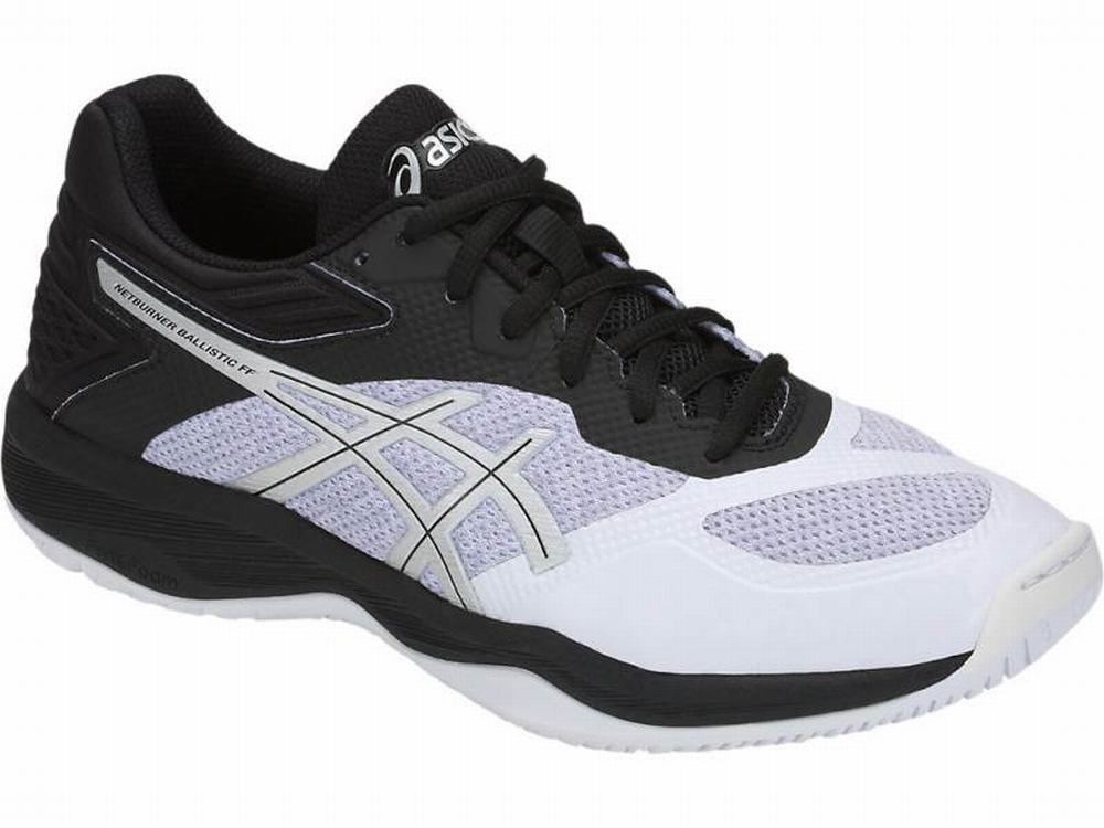 Chaussures De Handball Asics Netburner Ballistic FF Femme Noir Blanche | BCA-037814