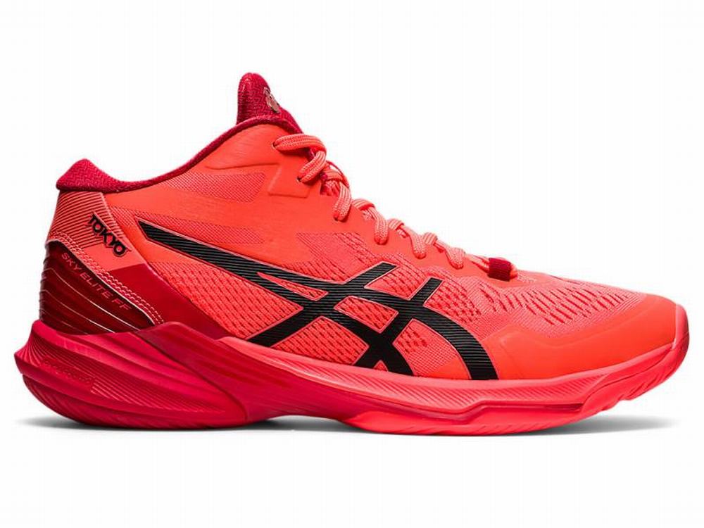 Chaussures De Handball Asics SKY ELITE FF MT 2 TOKYO Homme Orange Rouge Noir | AYZ-873120