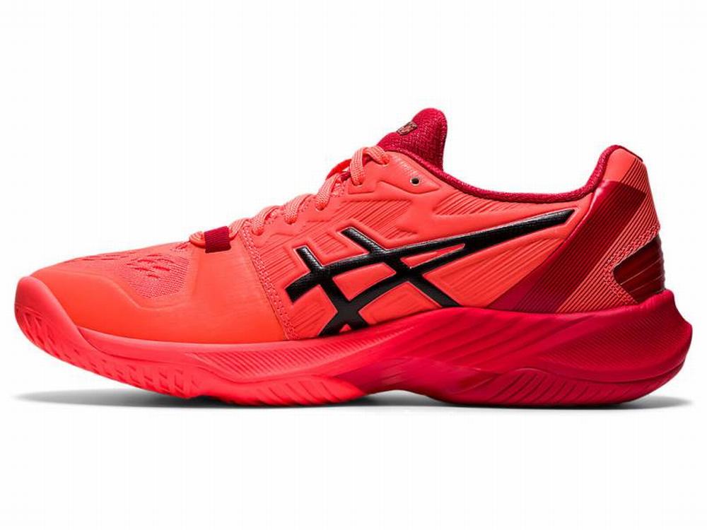 Chaussures De Handball Asics SKY ELITE FF 2 TOKYO Femme Orange Rouge Noir | DLM-573289