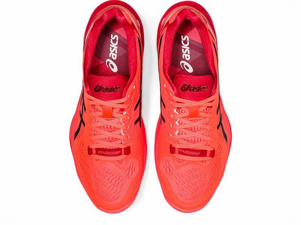 Chaussures De Handball Asics SKY ELITE FF 2 TOKYO Femme Orange Rouge Noir | DLM-573289