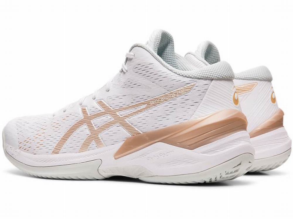 Chaussures De Handball Asics SKY ELITE FF MT Femme Blanche | FCT-789203