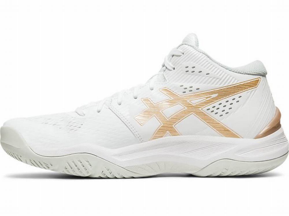 Chaussures De Handball Asics SKY ELITE FF MT Femme Blanche | FCT-789203