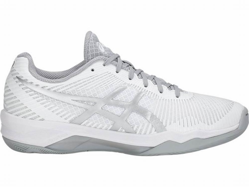 Chaussures De Handball Asics Volley Elite FF Femme Blanche Argent | RBN-921570