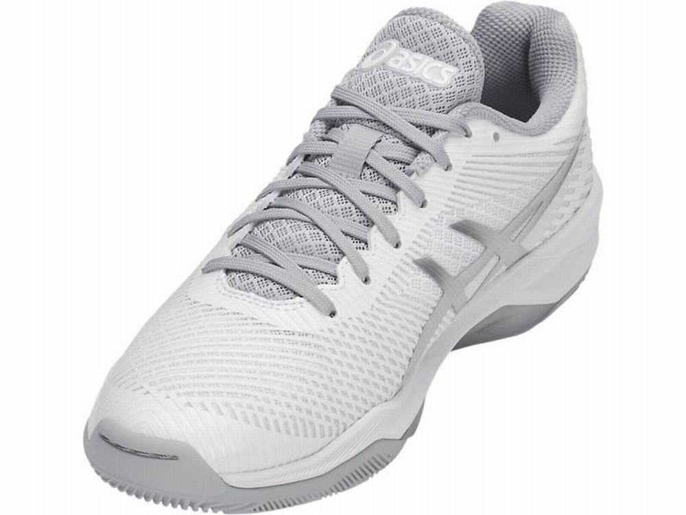 Chaussures De Handball Asics Volley Elite FF Femme Blanche Argent | RBN-921570