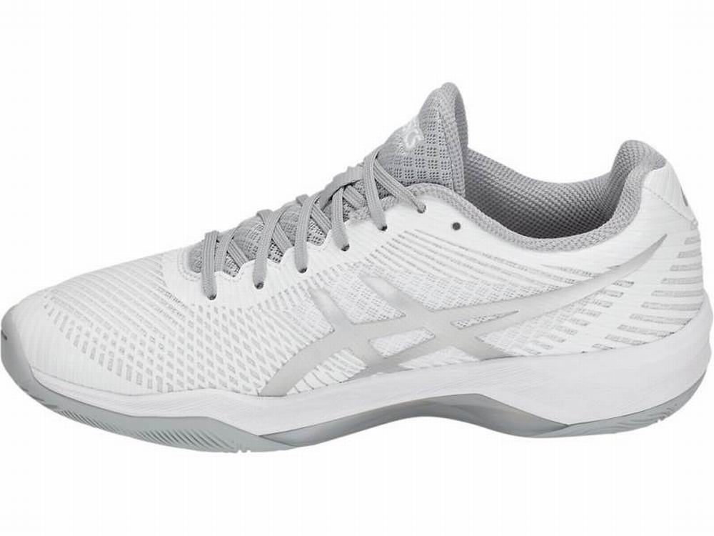 Chaussures De Handball Asics Volley Elite FF Femme Blanche Argent | RBN-921570