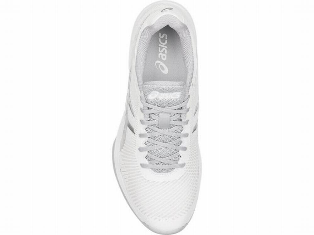 Chaussures De Handball Asics Volley Elite FF Femme Blanche Argent | RBN-921570